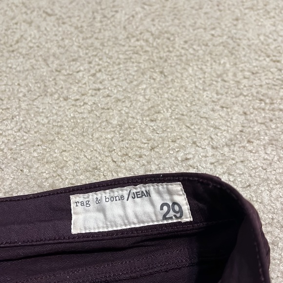 Plum/maroon rag & bone jeans - Picture 2 of 2
